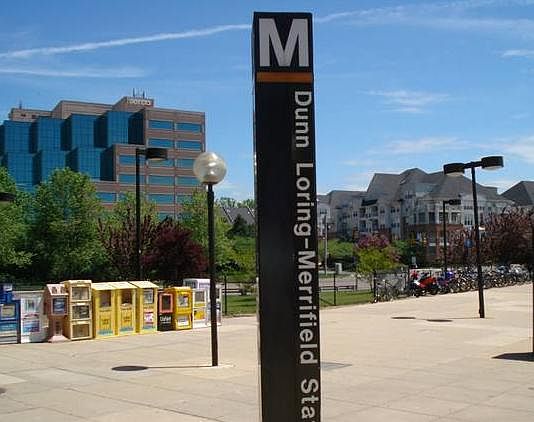 the metro station