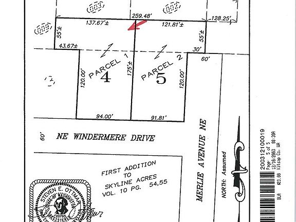 Property has been recently surveyed.