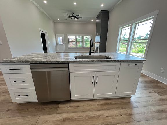 Kitchen Island with View of great room from kitchen