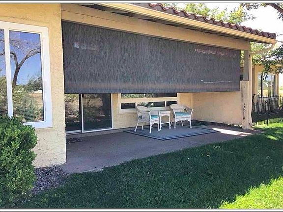 Back patio with sunscreen