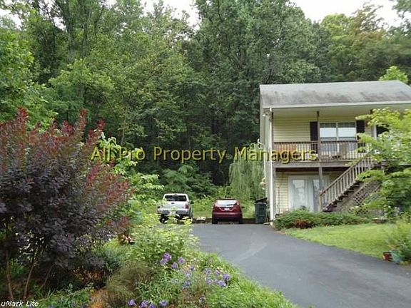 Long paved driveway