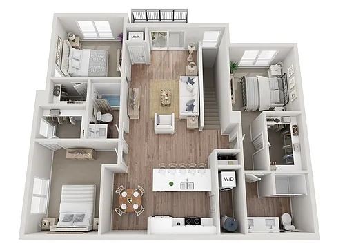 Floor plan 3BR B2