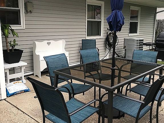 Rear patio for entertaining 