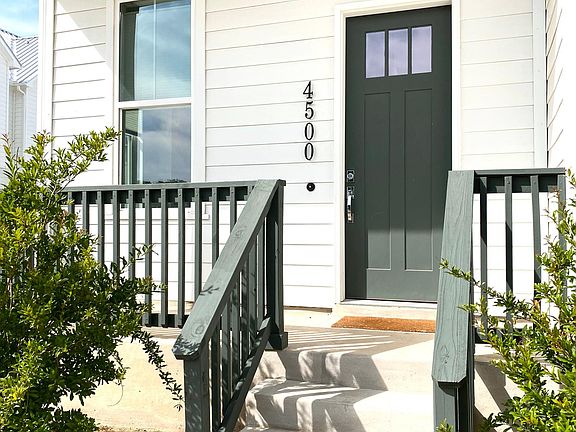 Inviting, private, and quite front entry.