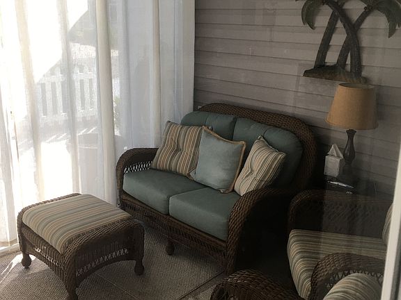 Enclosed lanai facing East