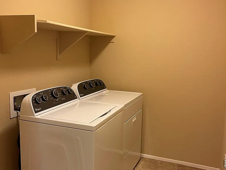 Upstairs laundry room