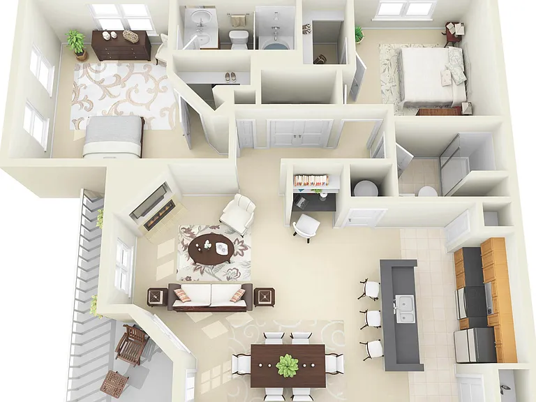 Floor plans are artist's rendering. All dimensions are approximate.