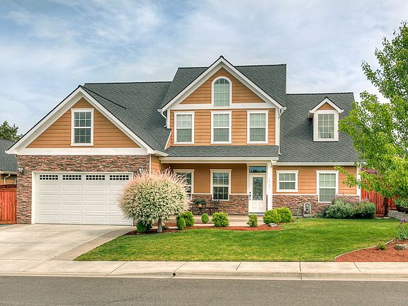 Attached two-car garage