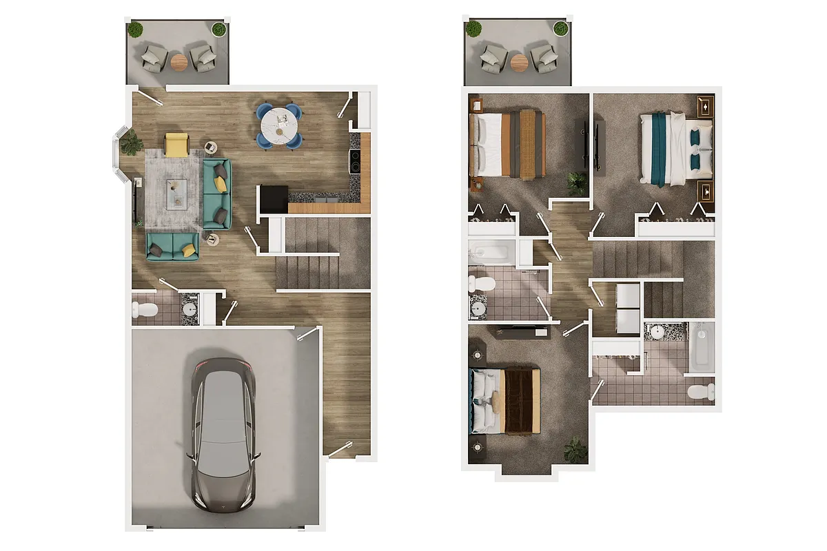 Floor plan B Townhouse