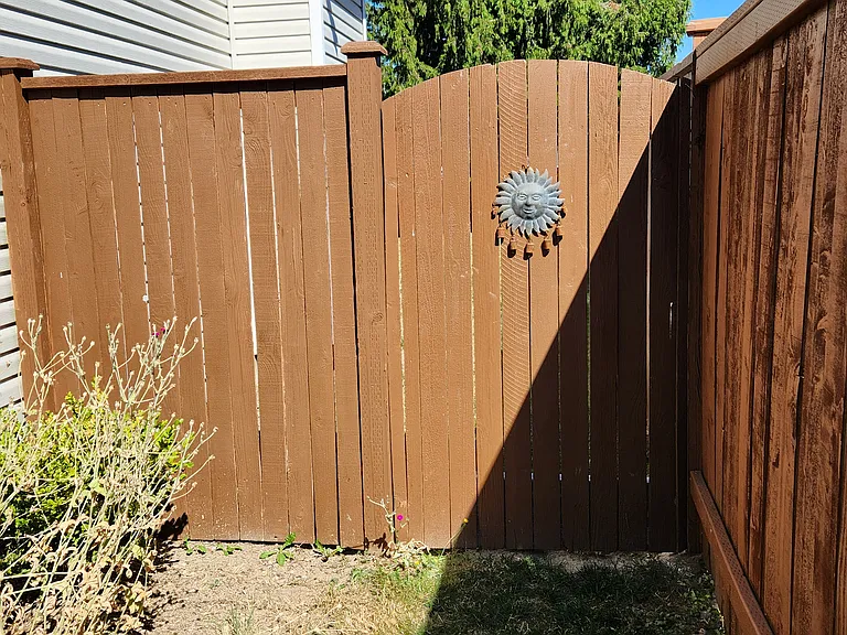 Gate to backyard