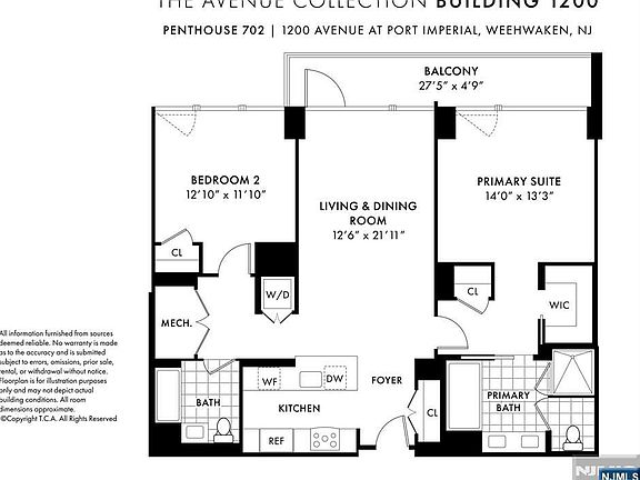 3rd image of 1200 Avenue At Port Imperial #Penthouse 702