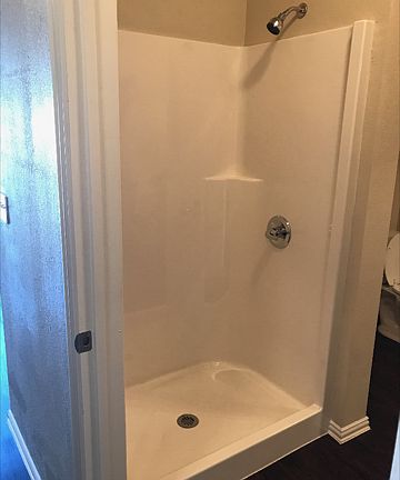 Easy access, step in shower