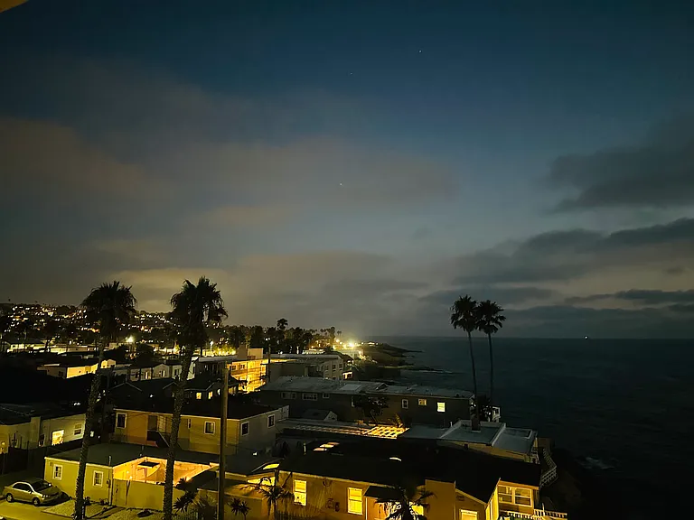 The night time views of the hills and homes feels as if you are at an Italian seaside.