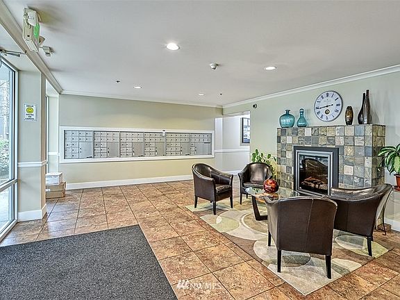 The main lobby is a wonderful place to greet guests and visit with neighbors.
