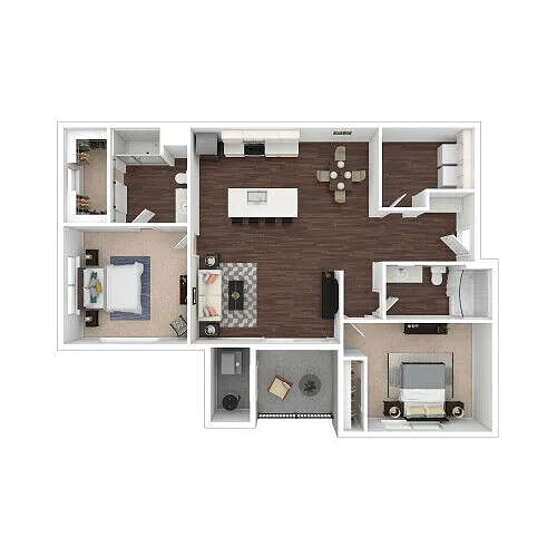 Floor plan 2bed A
