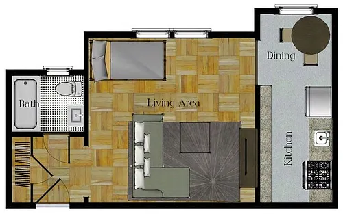 Floor plan Studio