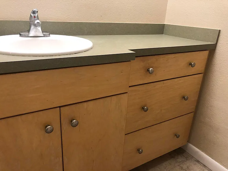 Primary Bath with Custom Cabinets