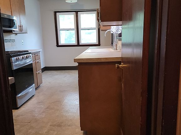 Kitchen up looking towards dining room