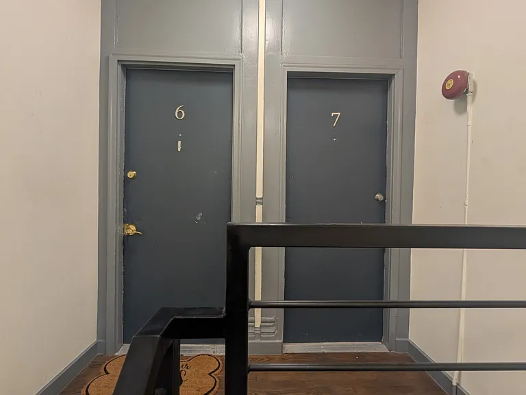 Front door of apartment