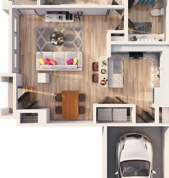 Stonebriar Pines - A1D Floor Plan Stonebriar Pines - A1D Floor Plan