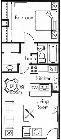 Floor plan 1X1