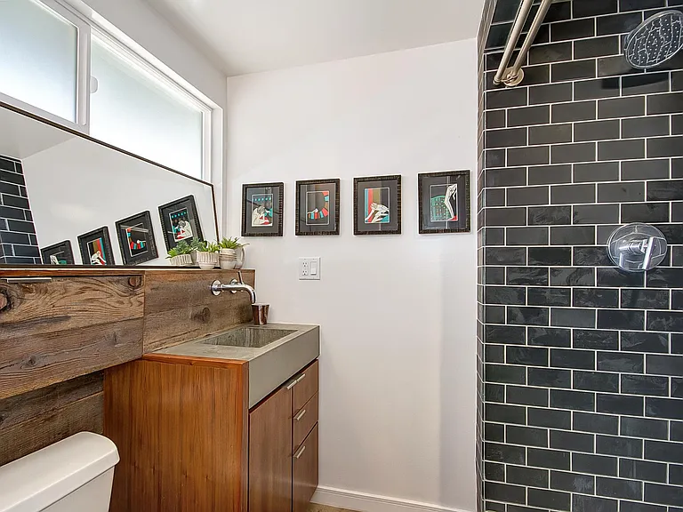 Guest bath. Large custom shower & fixtures.