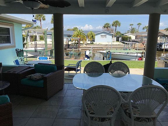 View of canal from porch