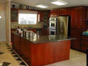 Custom Kitchen w/Granite and Cherry Wood