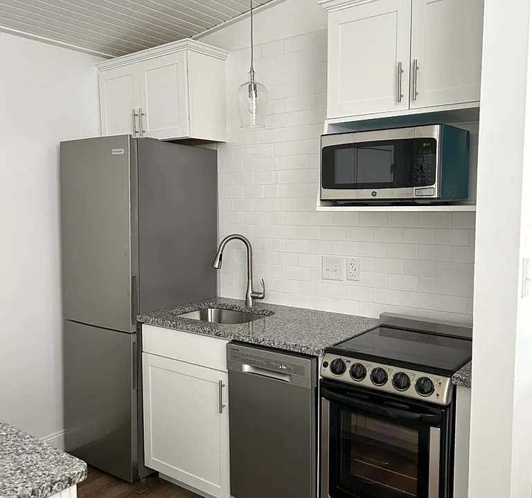 Granite counters and stainless steel appliances
