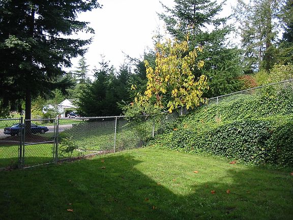 north side of house facing the street