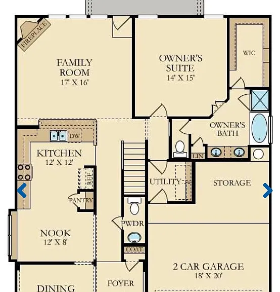 Downstairs Floor Plan