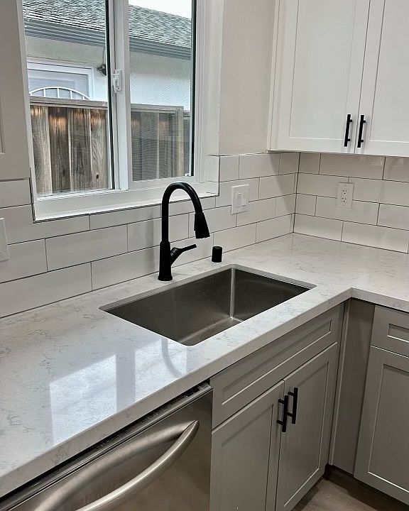 Kitchen, window to side yard