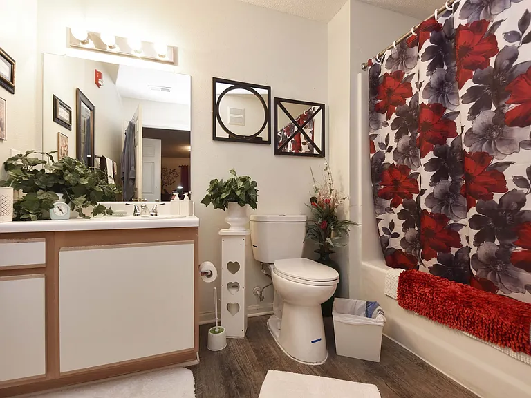 Spacious bathroom