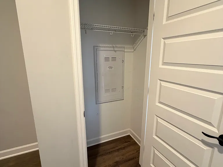 Coat closet by front door