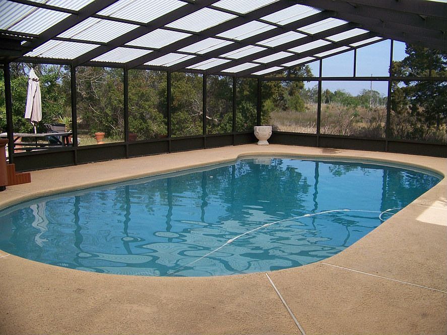 Screened in pool