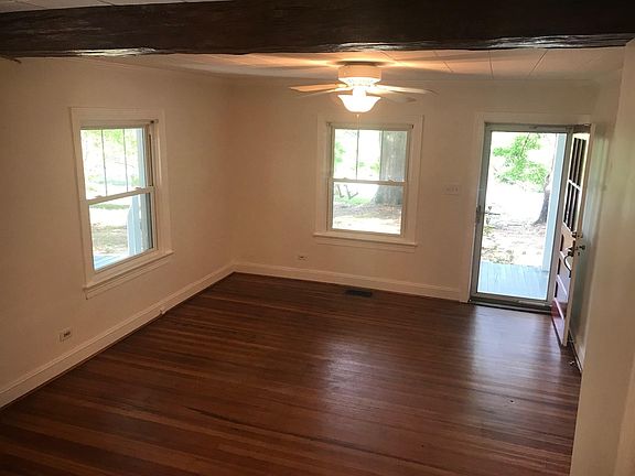 large living room facing lake 