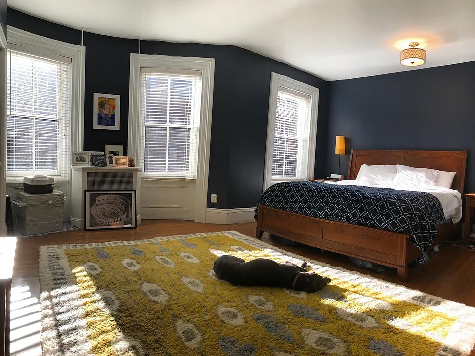 Primary bedroom. King size bed. Our Weimaraner, Glory, won't be there during your stay!
