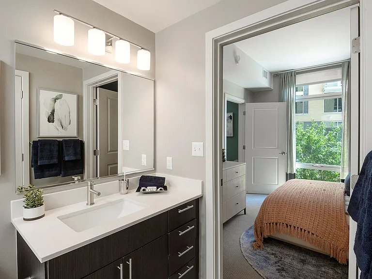 Model apartment bathroom