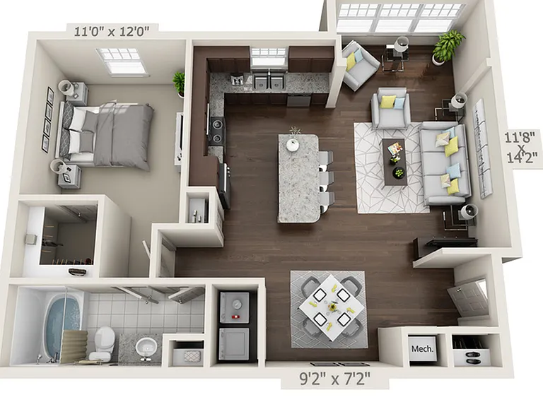 3D Floorplan Rendering 3D Floorplan Rendering