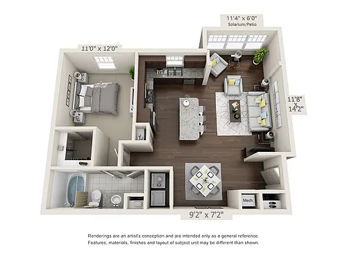 Floor plan Valencia Solarium