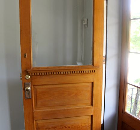 One of 3 entrance doors