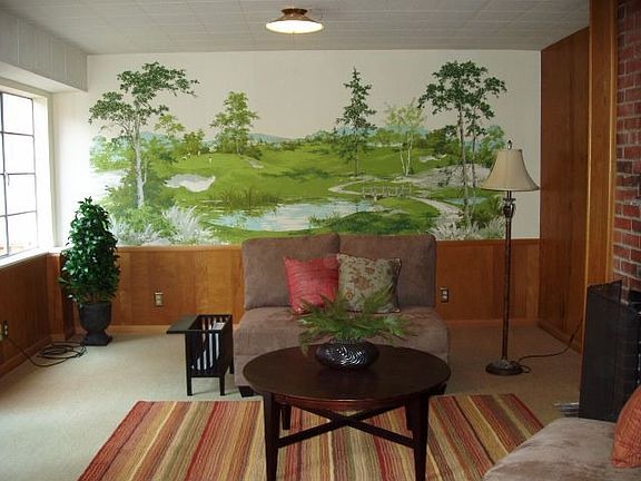 Large family room with fireplace and closet; au pair potential?