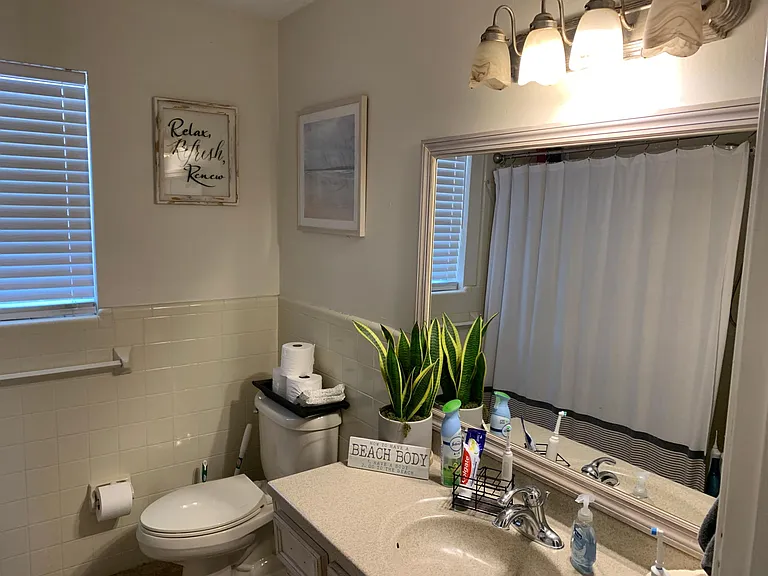 Bathroom sink area