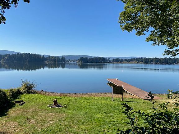 View of lake from cabin deck.
