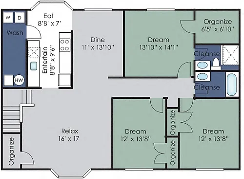 Floor plan The Hawthorne