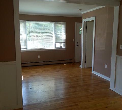View from dining room to living room