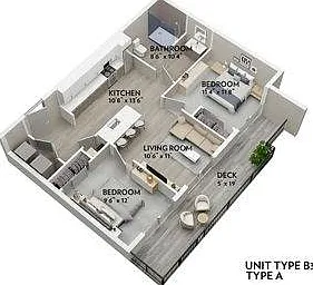 B3 - 753 Sq. Ft. B3 - 753 Sq. Ft.