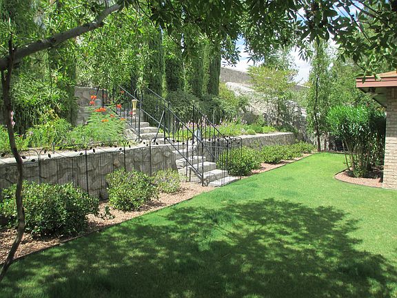 Lush trees & flowers