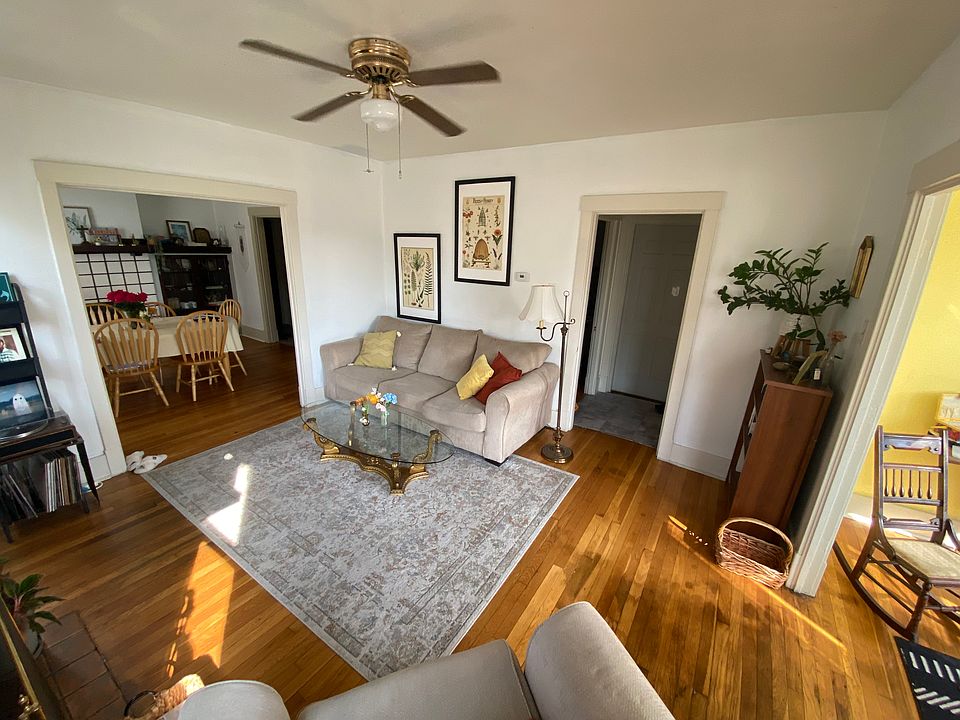 Hardwood floor living room