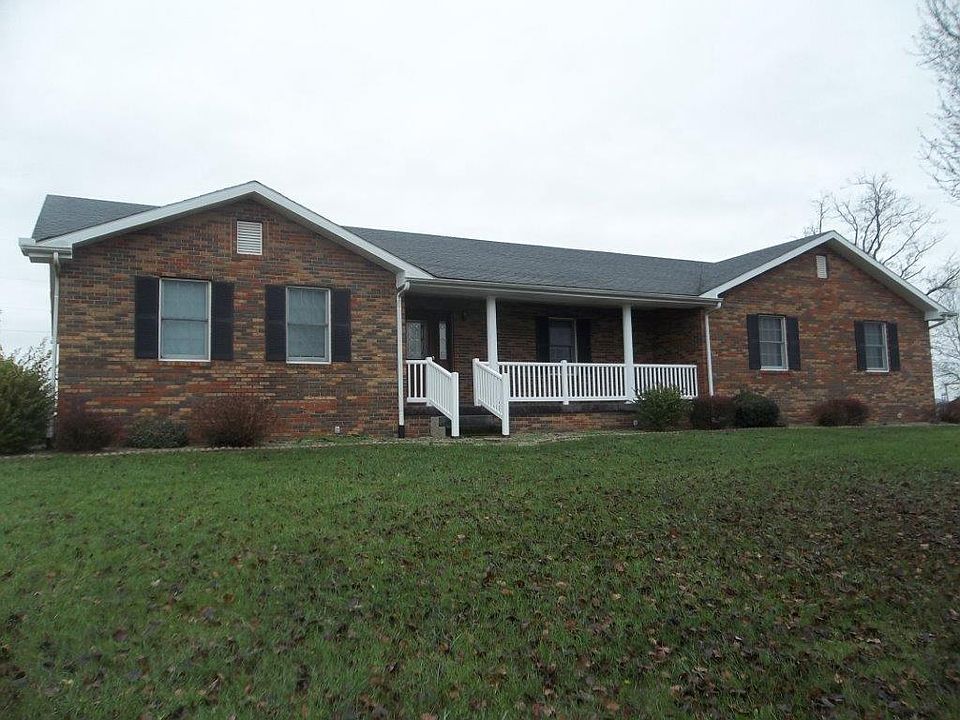 Front view with porch